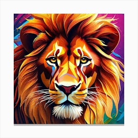 Lion art 10 Canvas Print