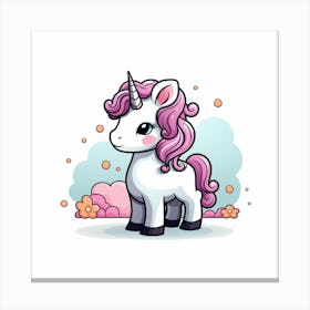 Cute Unicorn 433 Canvas Print