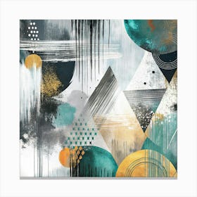 Abstract Triangles Canvas Print