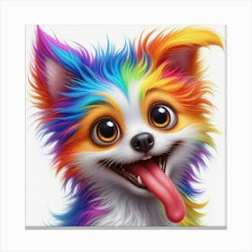 Rainbow Dog 2 Canvas Print