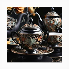 Tea Set 10 Canvas Print