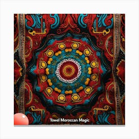 Towel design Moroccan magic Canvas Print