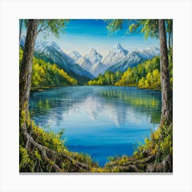 Mountain Lake 28 Canvas Print