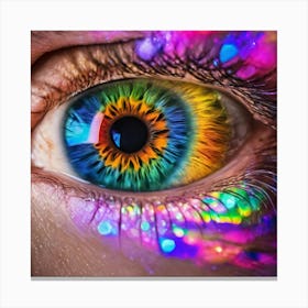 Rainbow Eye 10 Canvas Print