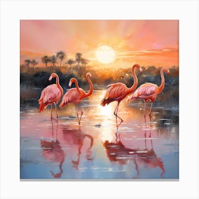 Sands of Serenity: Avian Dreamscapes Canvas Print