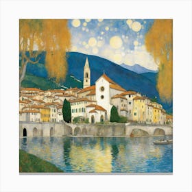 Kirche In Cassone, Gustav Klimt 22 Canvas Print