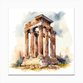Greece - Temple Of Artemis Canvas Print