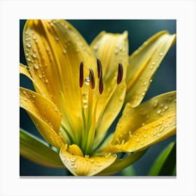 Yellow Lily Canvas Print