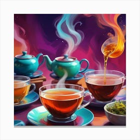 Tea Art 375 Canvas Print