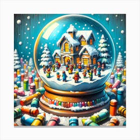 Super Kids Creativity:Christmas Snow Globe Canvas Print