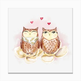 Love Owls Canvas Print