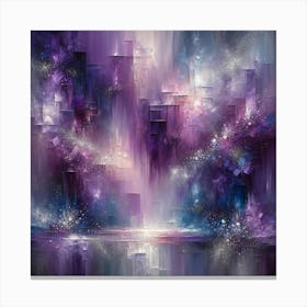 Purple City Canvas Print