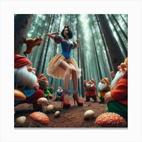 Snow White And The Seven Dwarfs 13 Canvas Print