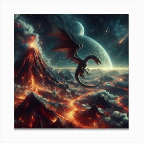 Dragon In The Sky 1 Canvas Print