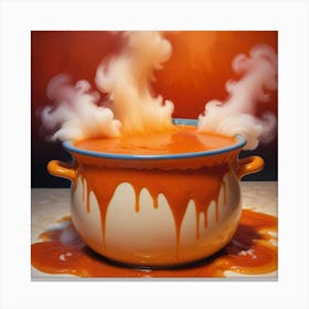 Pot Of Soup Canvas Print