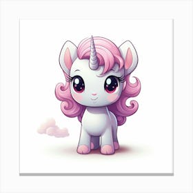 Cute Unicorn 593 Canvas Print