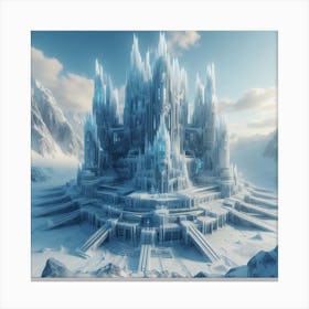 Enormous ice palace 1 Canvas Print