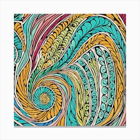 Abstract Doodle Canvas Print