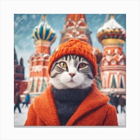 Cute Cat Takes A Selfie 6 Canvas Print