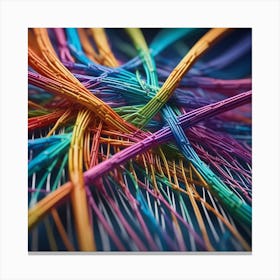 Colorful Wires 13 Canvas Print