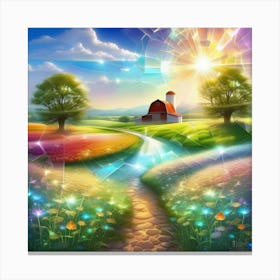 Sunny Day In The Countryside Canvas Print