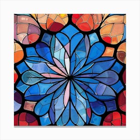 Stained Glass Window Canvas Print