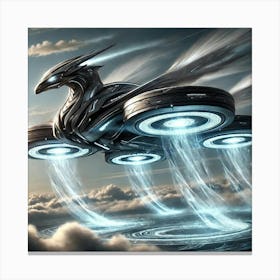 Drakesworn Riders Hover Mounted Platforms Canvas Print