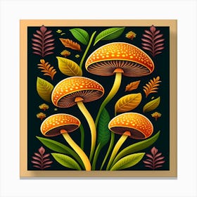 Mushroom Wall Art Canvas Print