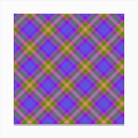 Plaid Fabric 124 Canvas Print