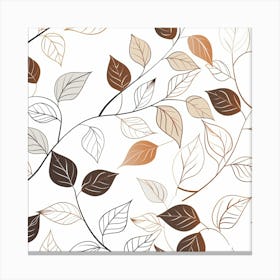 Abstract Leaves Canvas Print