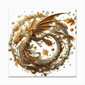 Gold Dragon Canvas Print