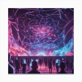 Futuristic Cityscape 51 Canvas Print