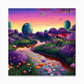 Purple Forest Canvas Print