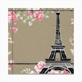 Paris Roses Canvas Print