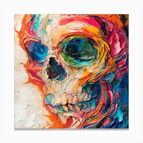 Colorful Skull 12 Canvas Print