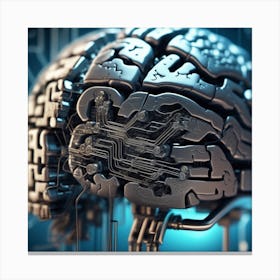 Artificial Brain 50 Canvas Print