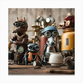 Steampunk Toys Canvas Print