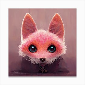 Pink Fox Canvas Print