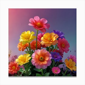 Colorful Flowers Canvas Print