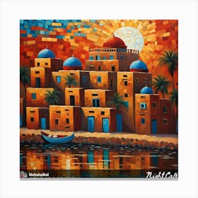 Egyptian Sunset Canvas Print