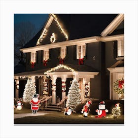 Santa'S House Canvas Print