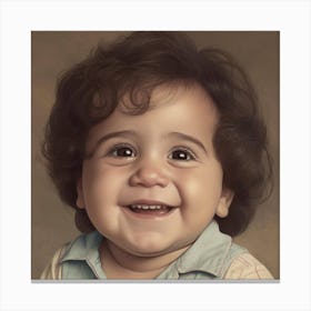 Innocent Baby Face Canvas Print