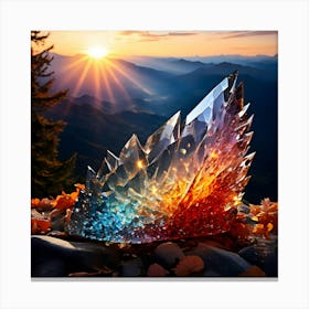 Rainbow Crystal Canvas Print