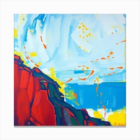 'The Red Cliffs' Canvas Print