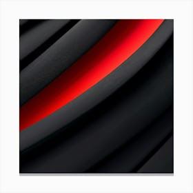 Abstract Black And Red Canvas Print