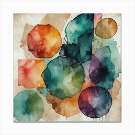 Abstract Watercolor Painting 37 Canvas Print