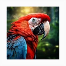 Red Macaw 1 Canvas Print