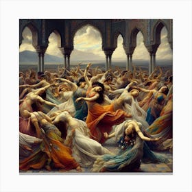 Dance Of The Sultans Canvas Print