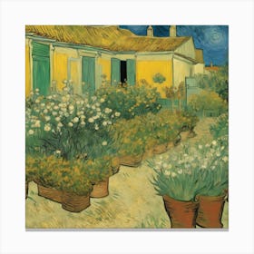 Garden At Night Canvas Print