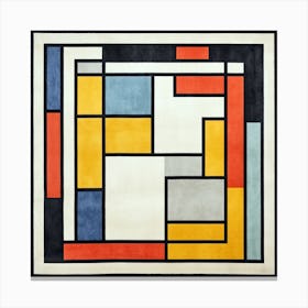 Mystic Melody: Mid Century Geometric Sonata Canvas Print